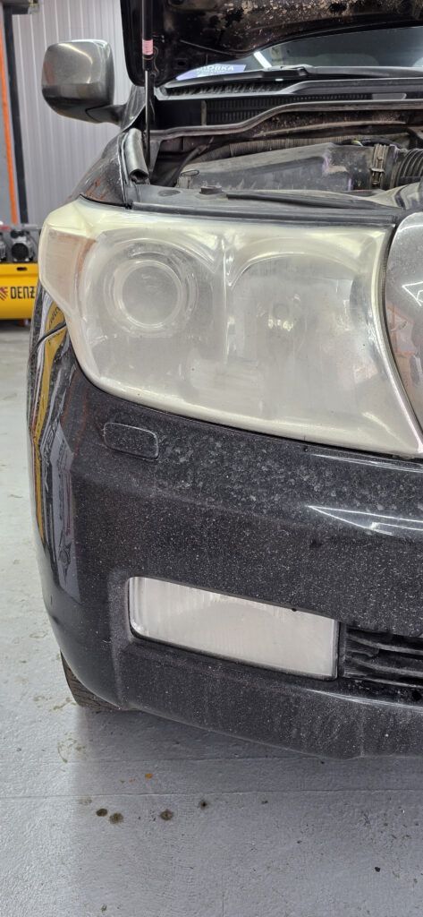 восстановление фар toyota land cruiser 200 с помощью полировки