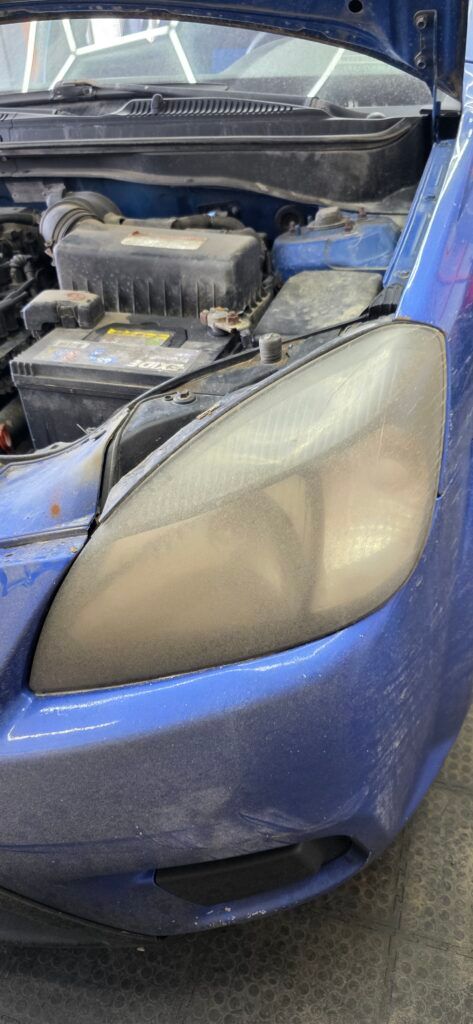 восстановление фар с помощью полировки и шлифовки