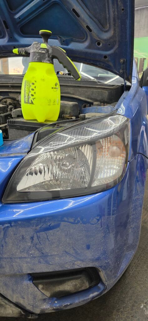 восстановление фар с помощью полировки и шлифовки