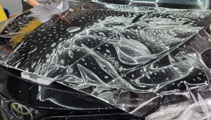 Снятие пленки с капота toyota camry