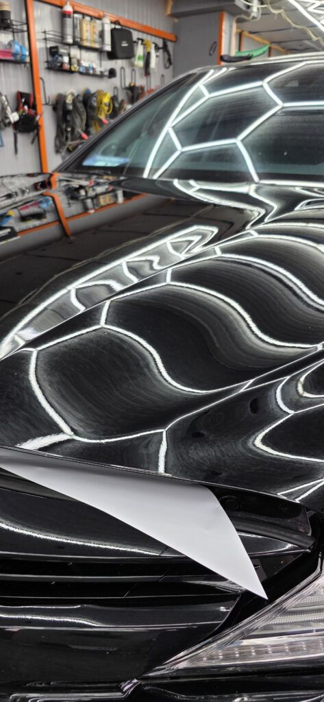 Снятие пленки с капота toyota camry