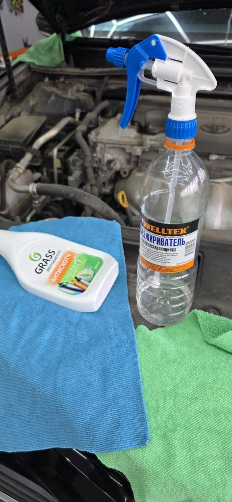 Снятие пленки с капота toyota camry